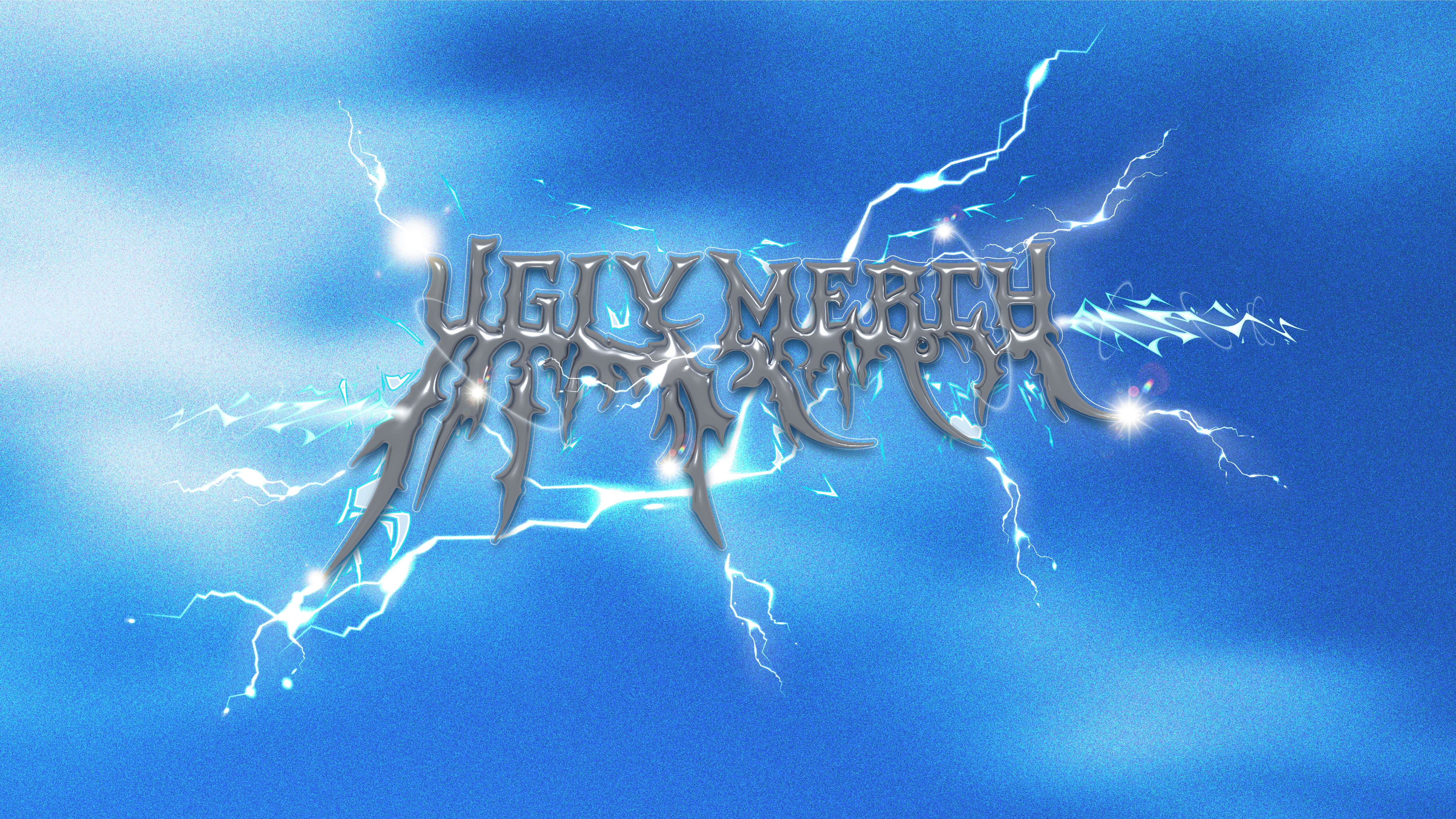 tipografía experimental Ugly Merch logo