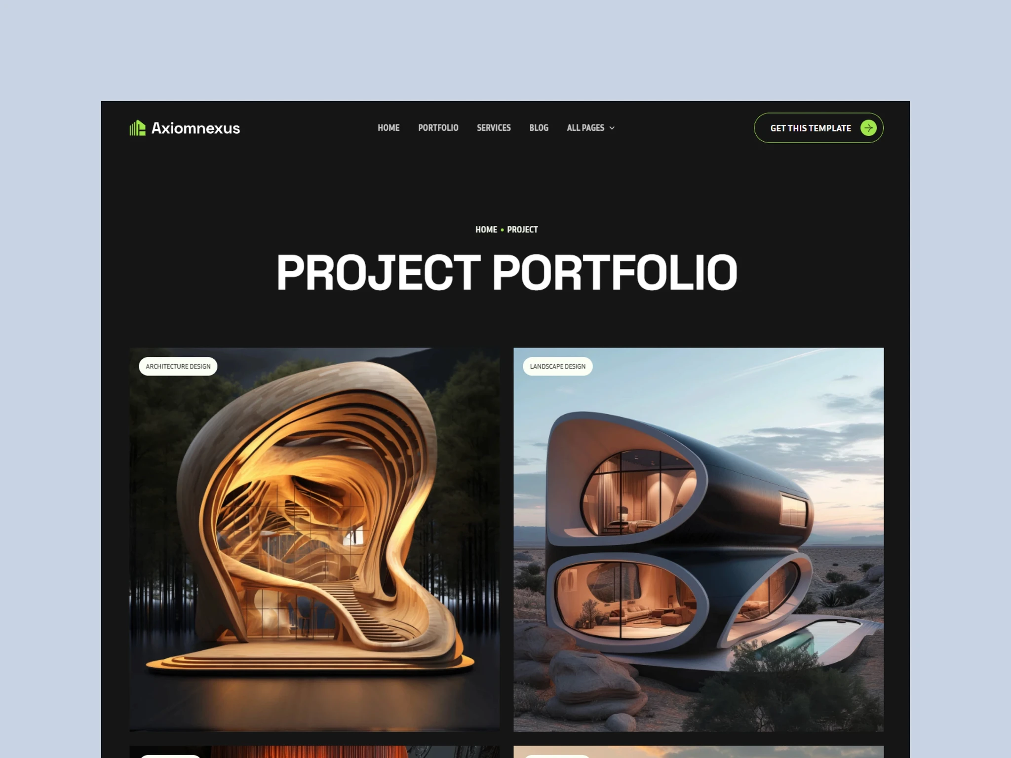Nexus Futuristic Architecture Template