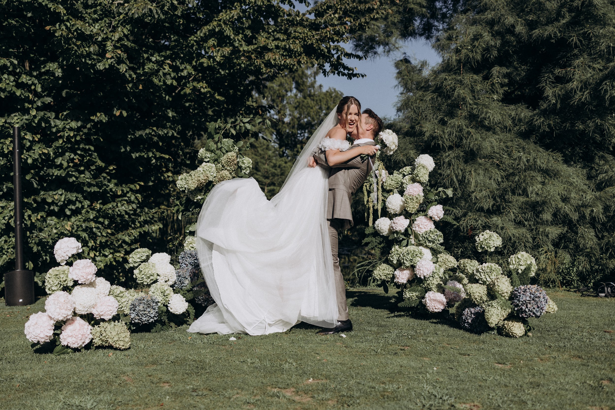 Anna and Nicolas intimate wedding ceremony at Hotel Royal Evian, France