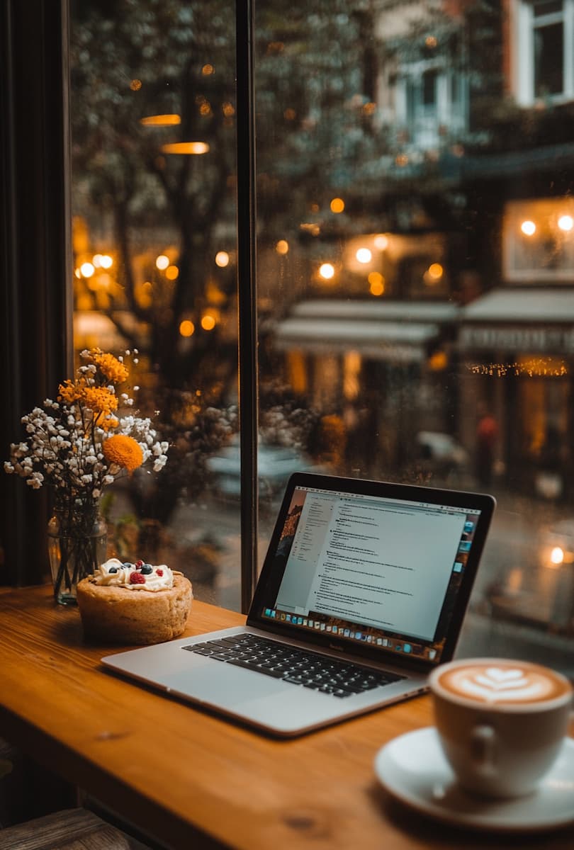 Cozy Café Table Scene