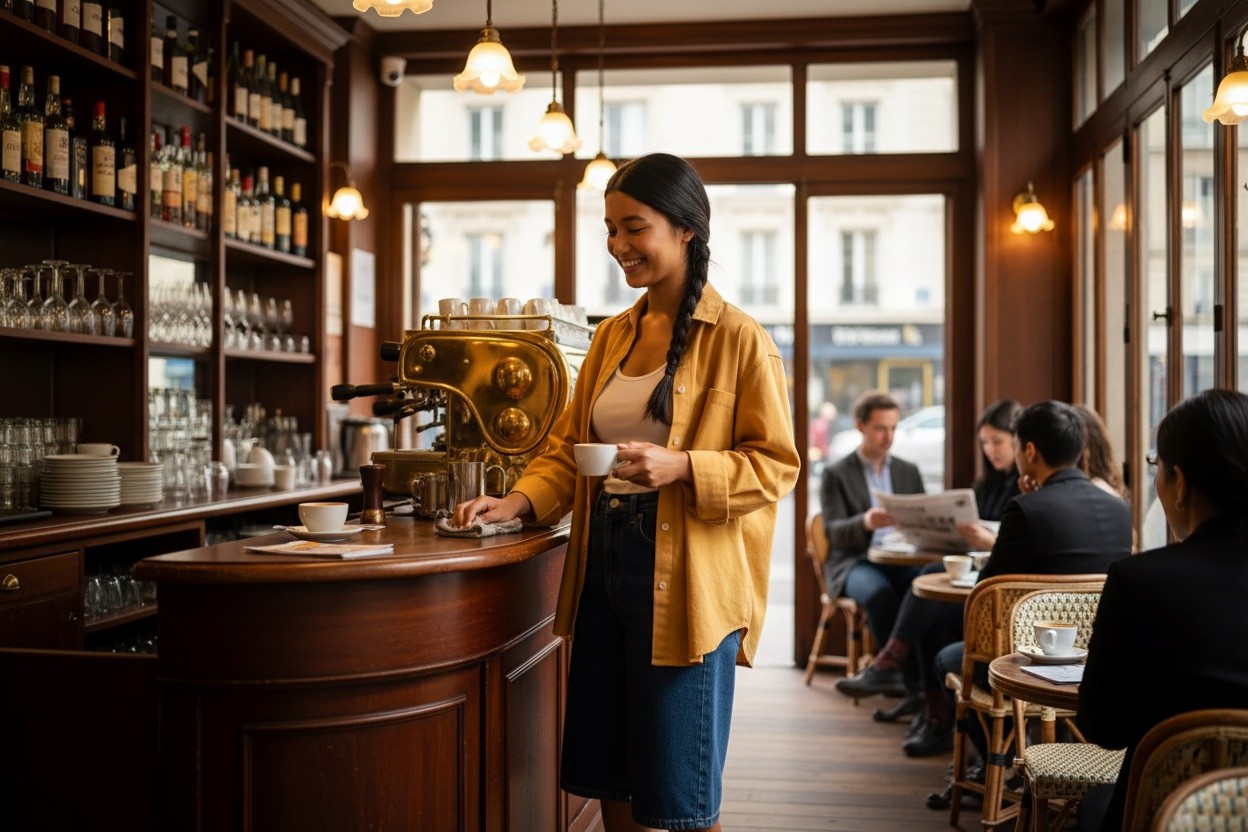serveuse barman restau
