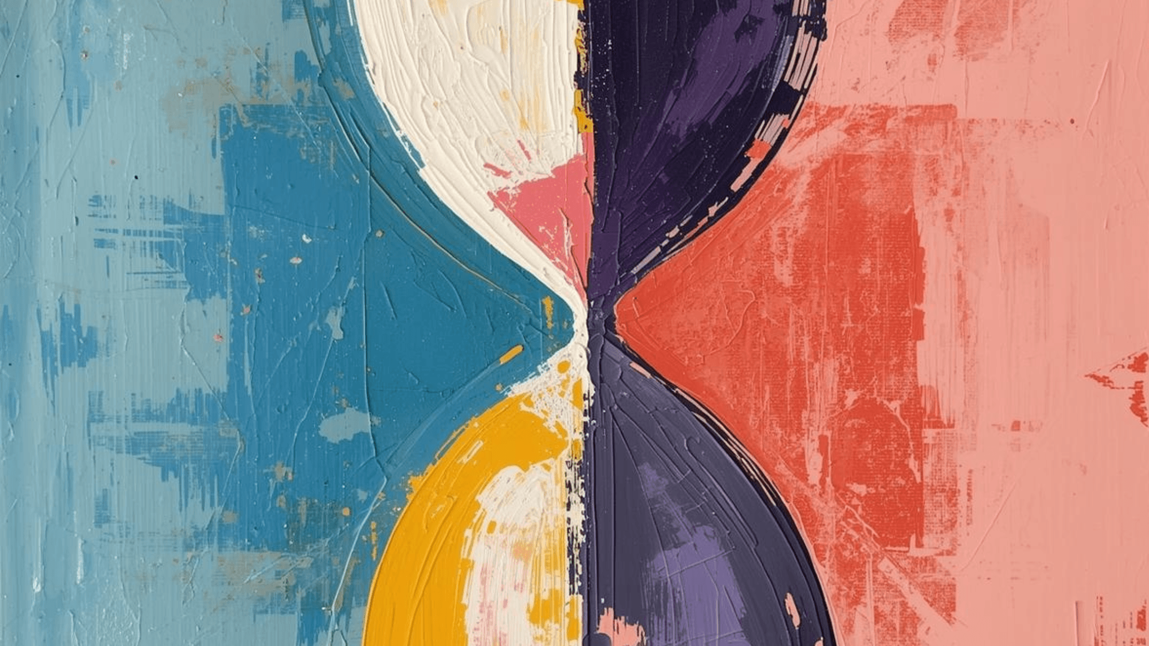 Abstract hourglass illustration – symbolizing how AI can either accelerate or slow down team productivity