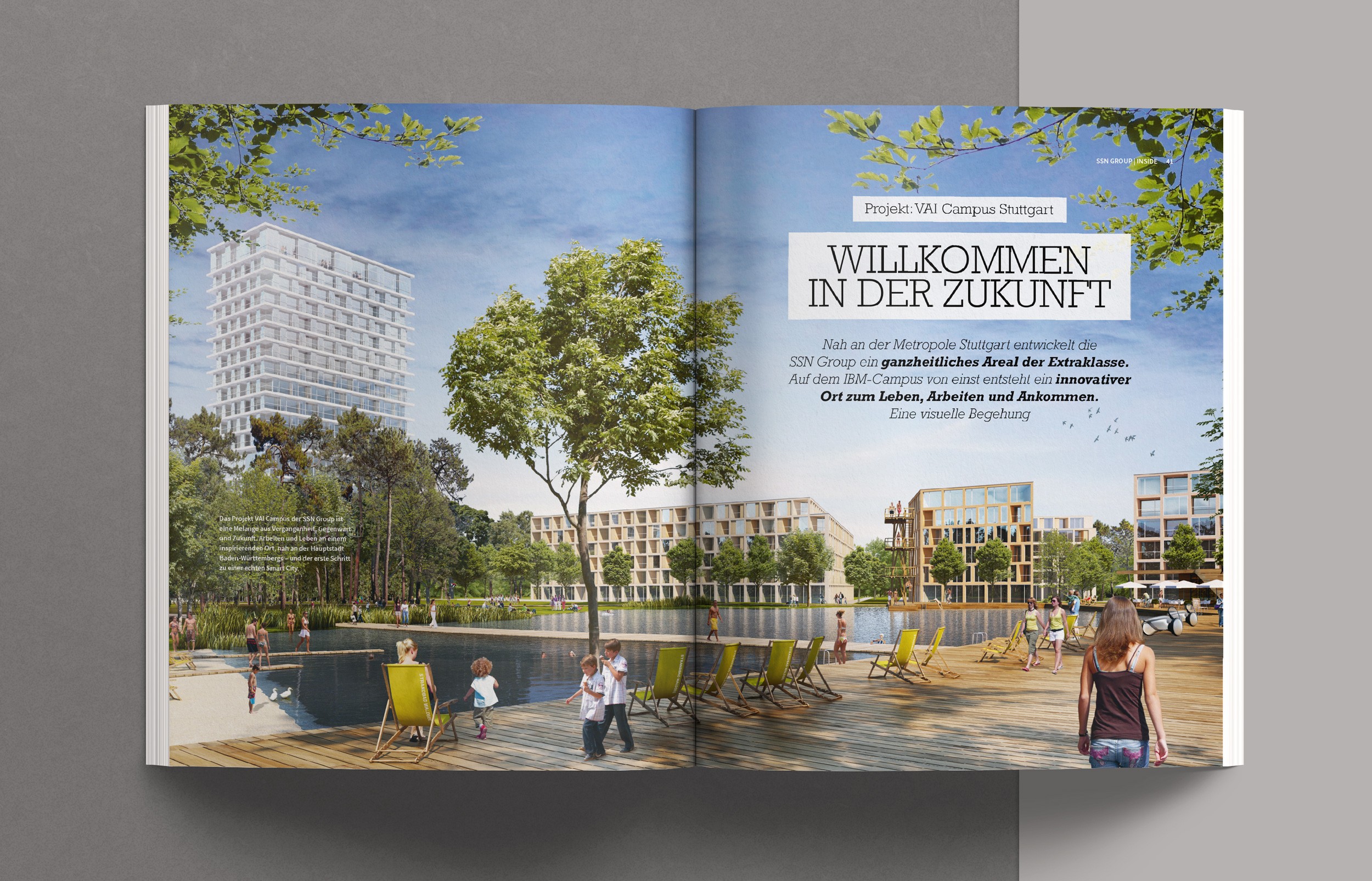 Editorial Design für das Magazin INSIDE – präzise Raster, klare Bildsprache und typografische Balance