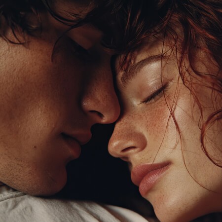 Athlete winning a race