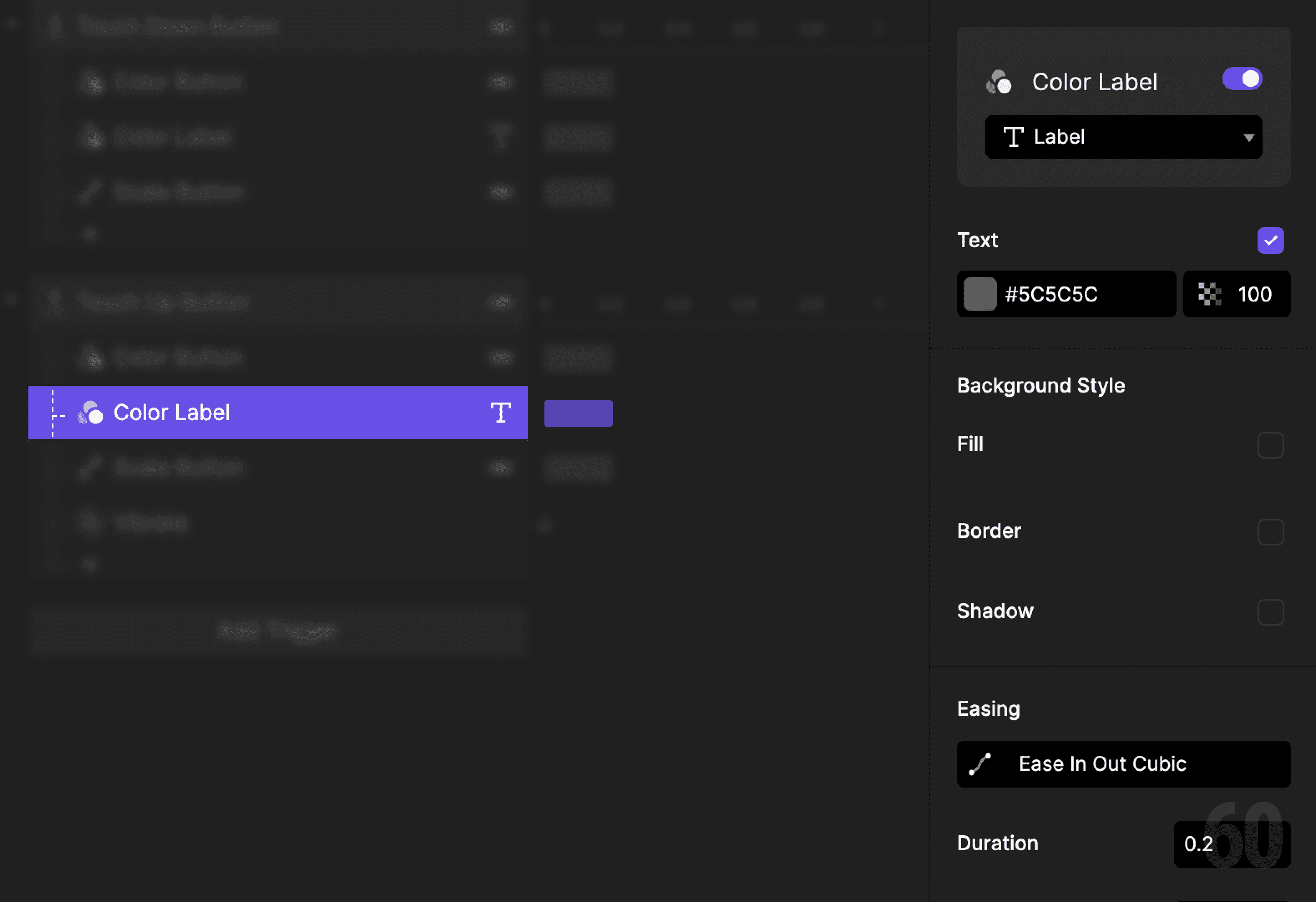 This is a screenshot of Step 7: Reset label color.