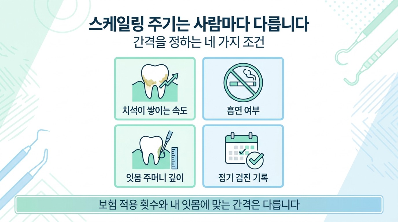 스케일링 주기를 정하는 네 가지 조건 인포그래픽