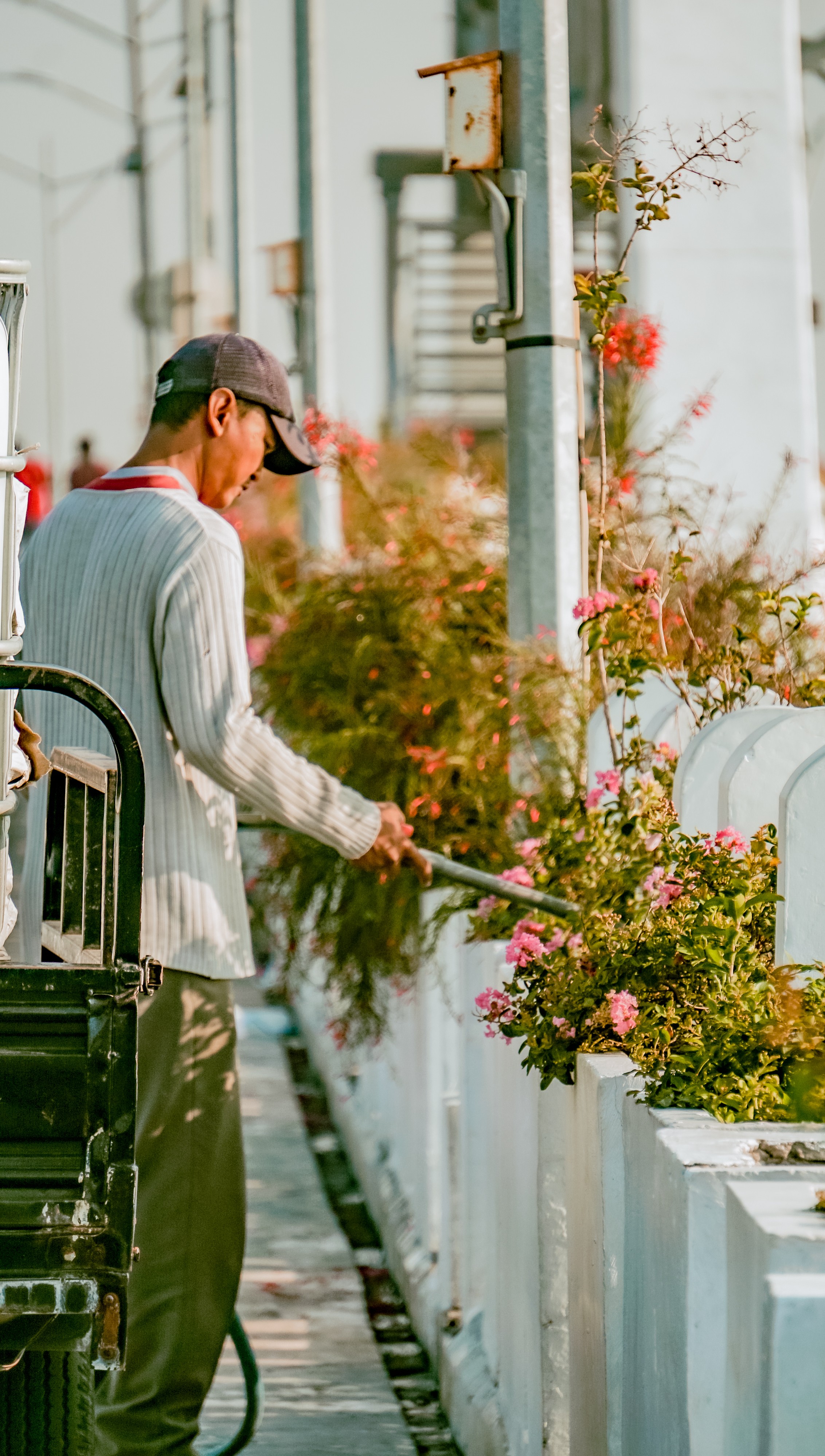People at Kenjeran Bridge