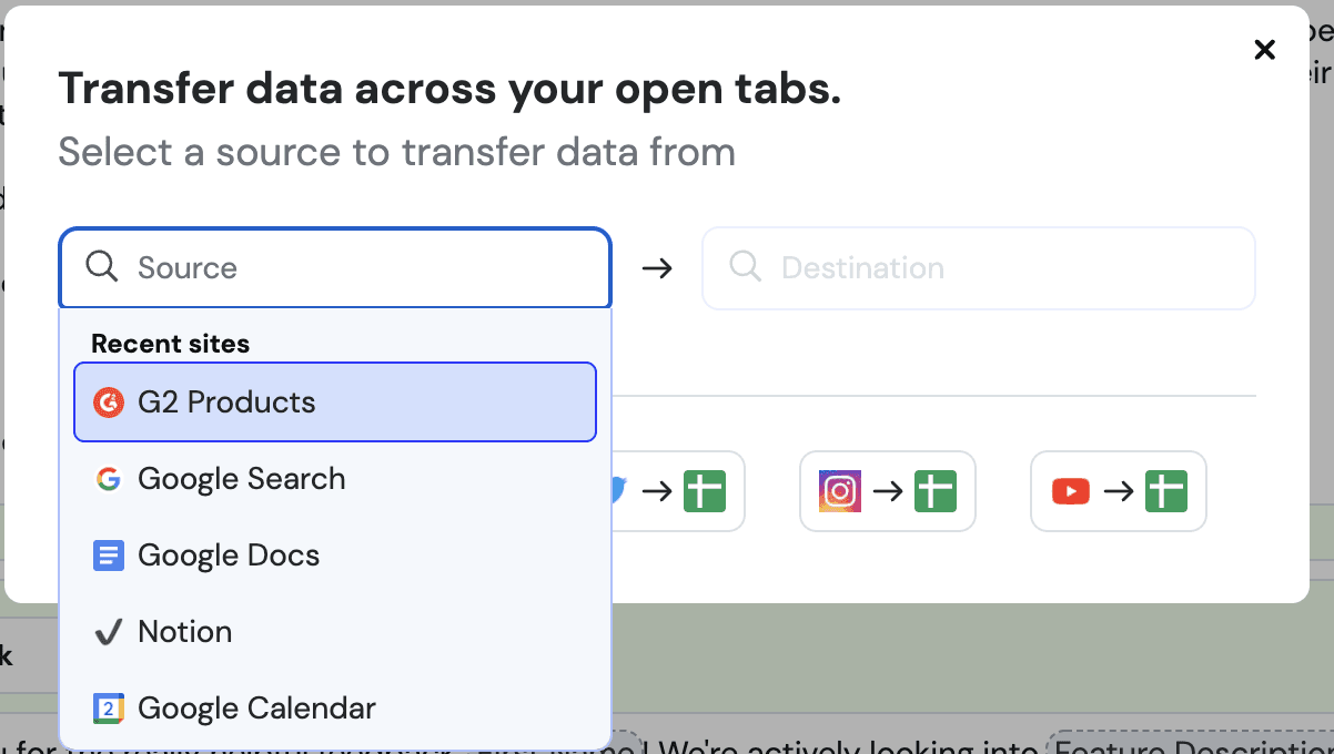 How to autofill Google Sheets with Magical - method 3: step 2