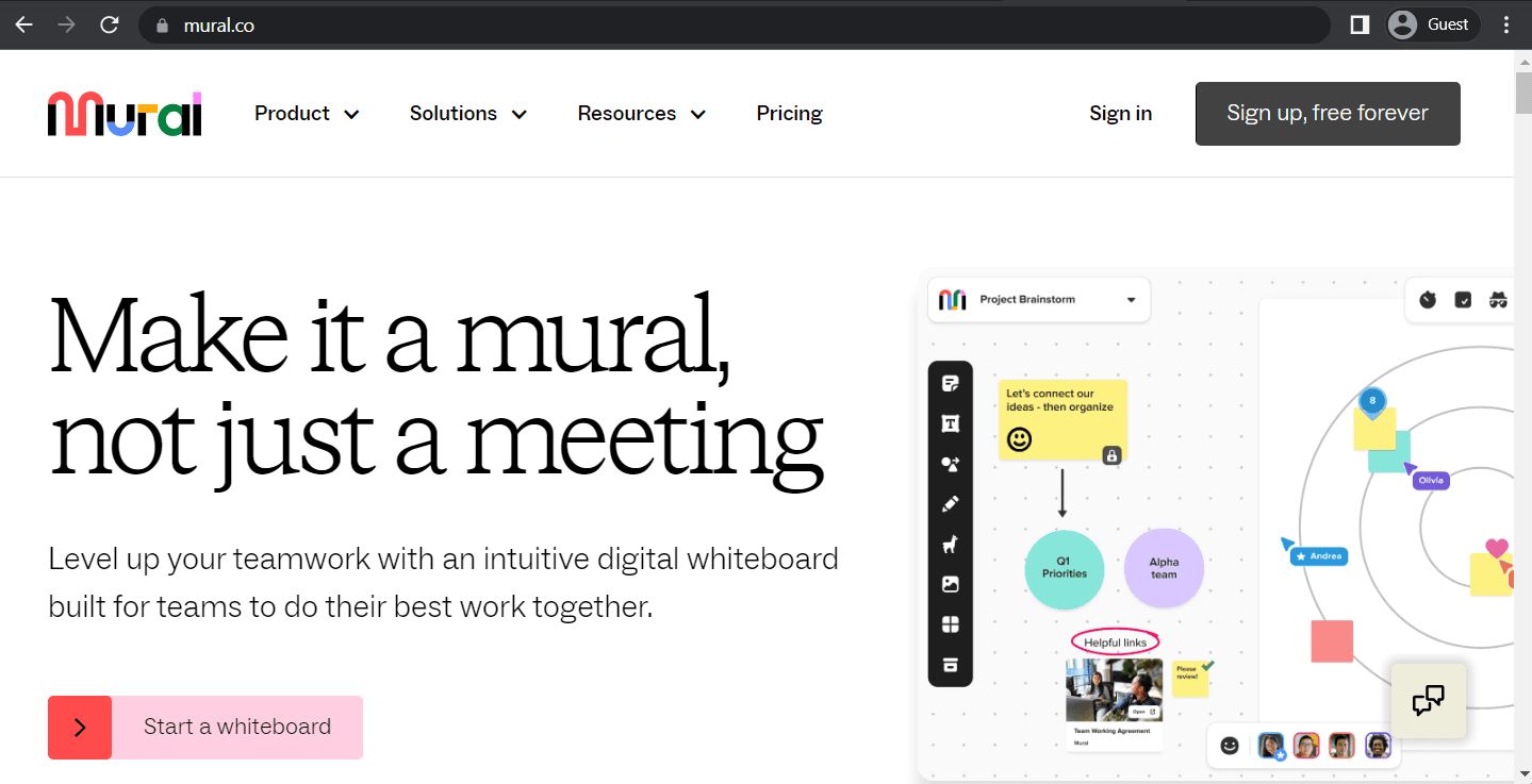 mural landing page