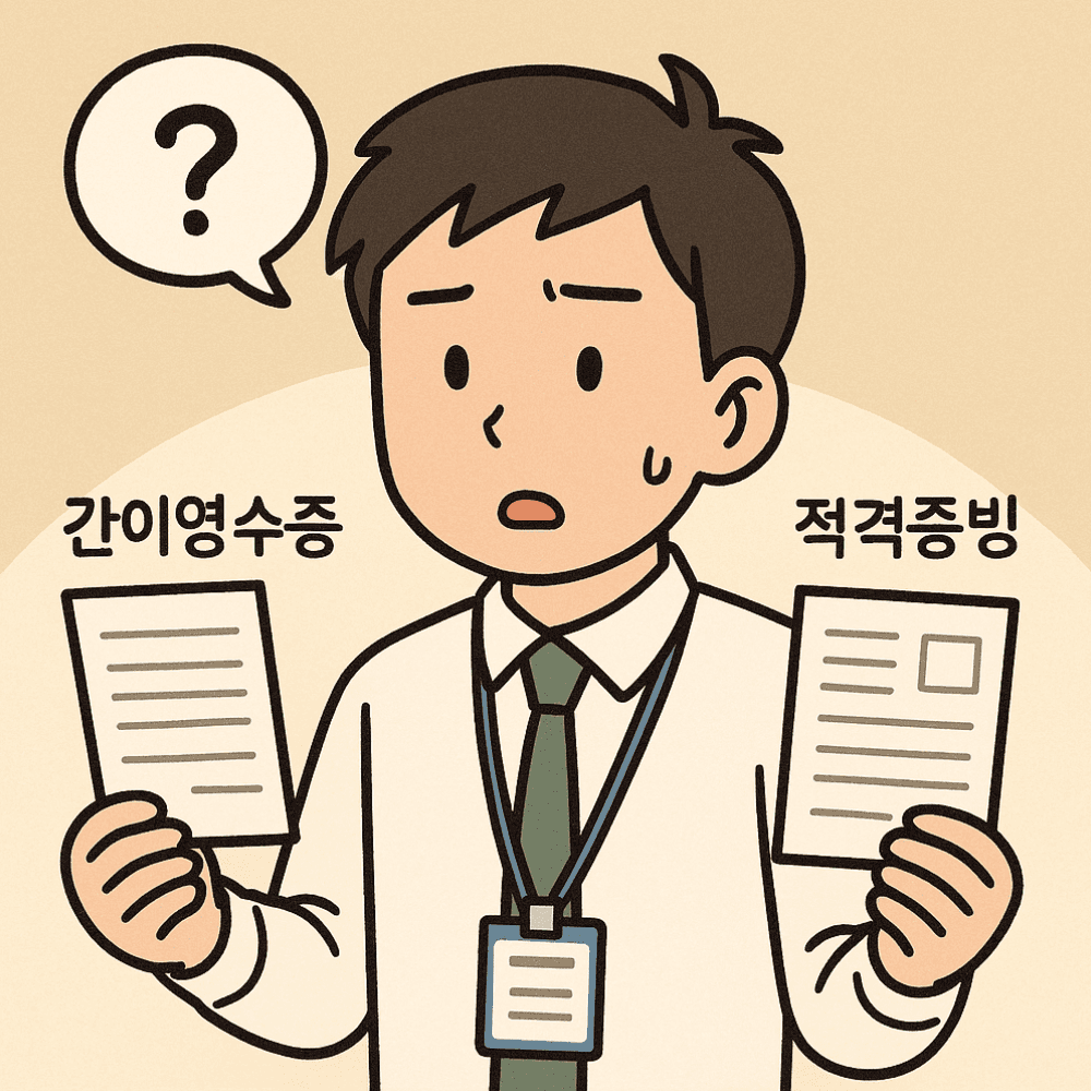 적격증빙 대해 궁금해하는 직원