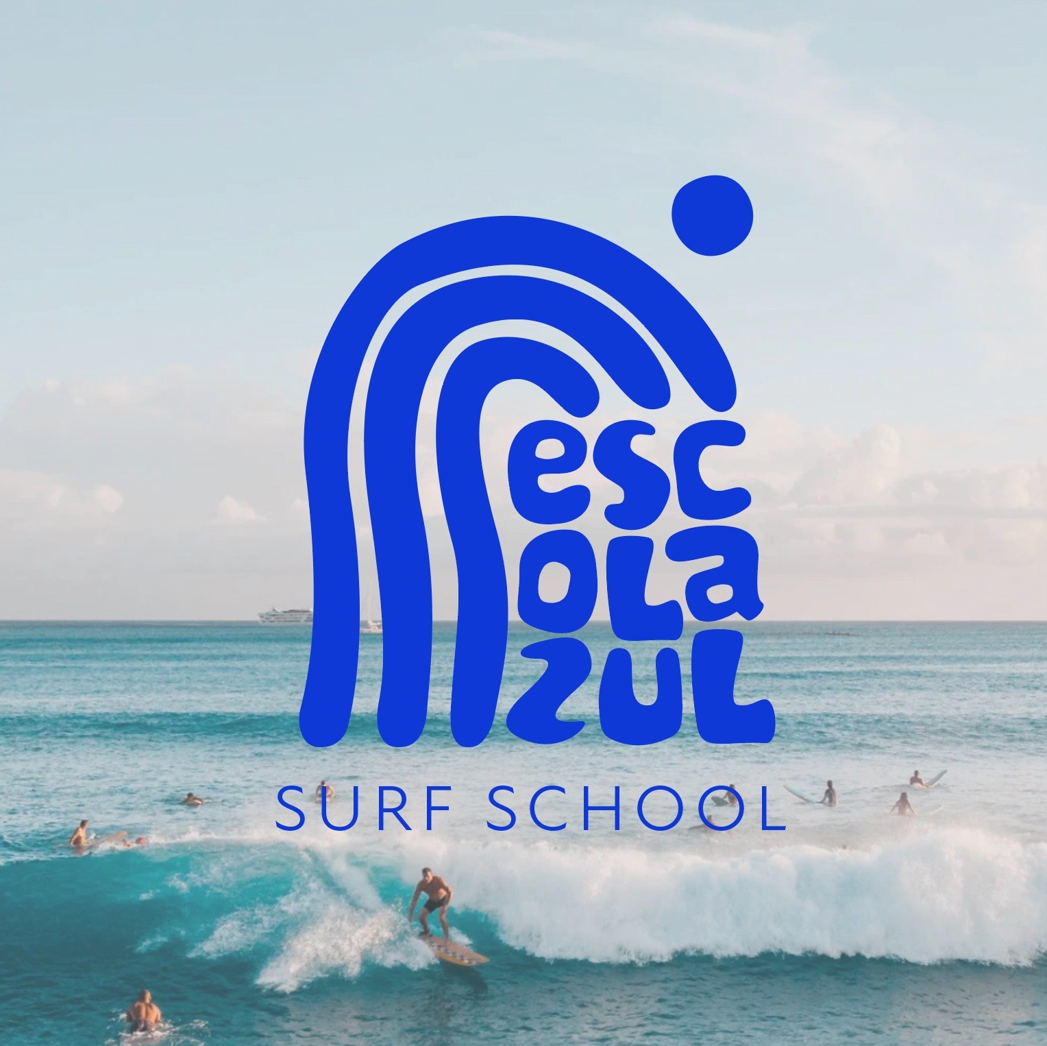 Logo pour une école de surf