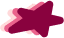 An icon of three stars overlayed on top of each other in varying shades of pink.