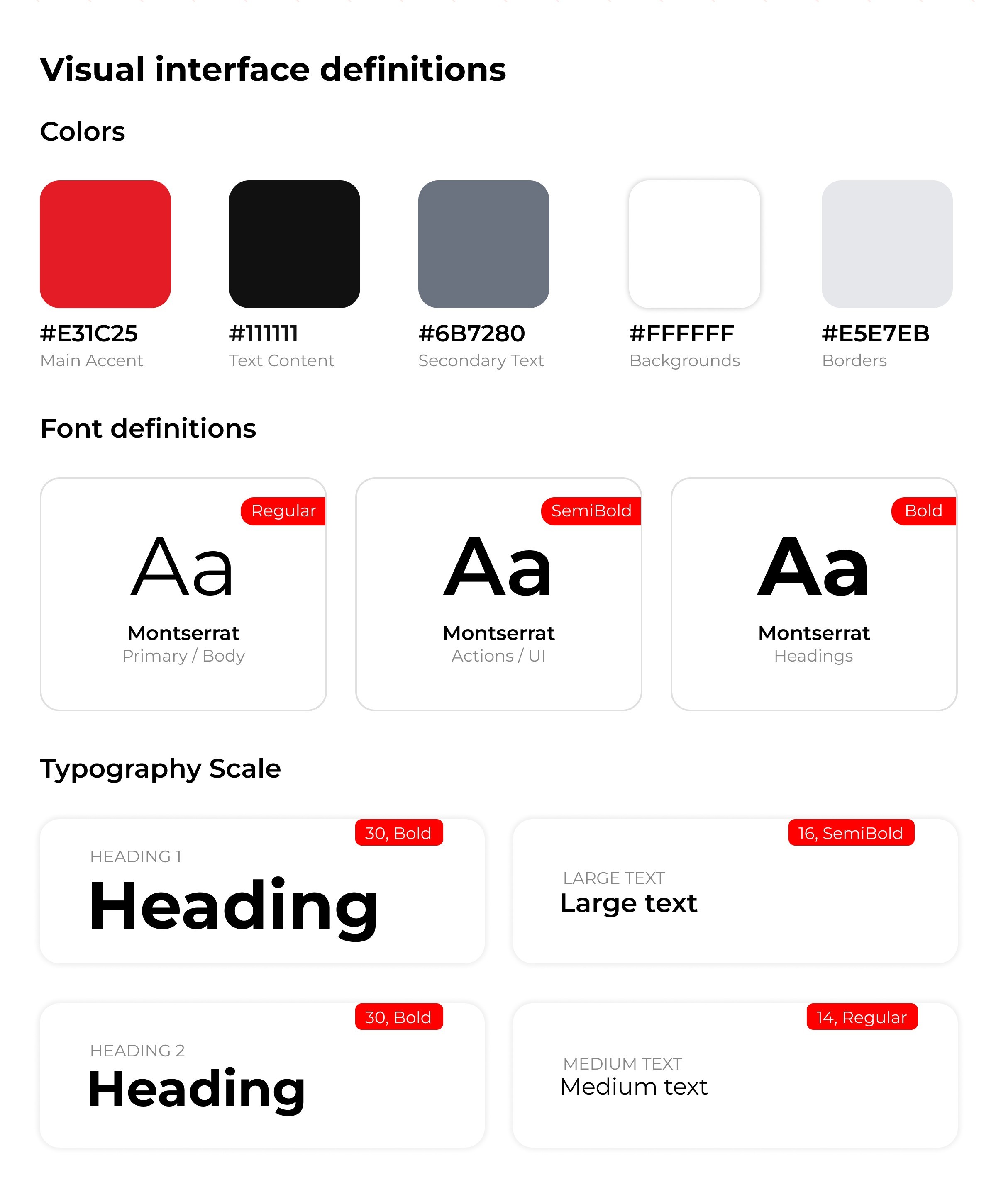 Color palette