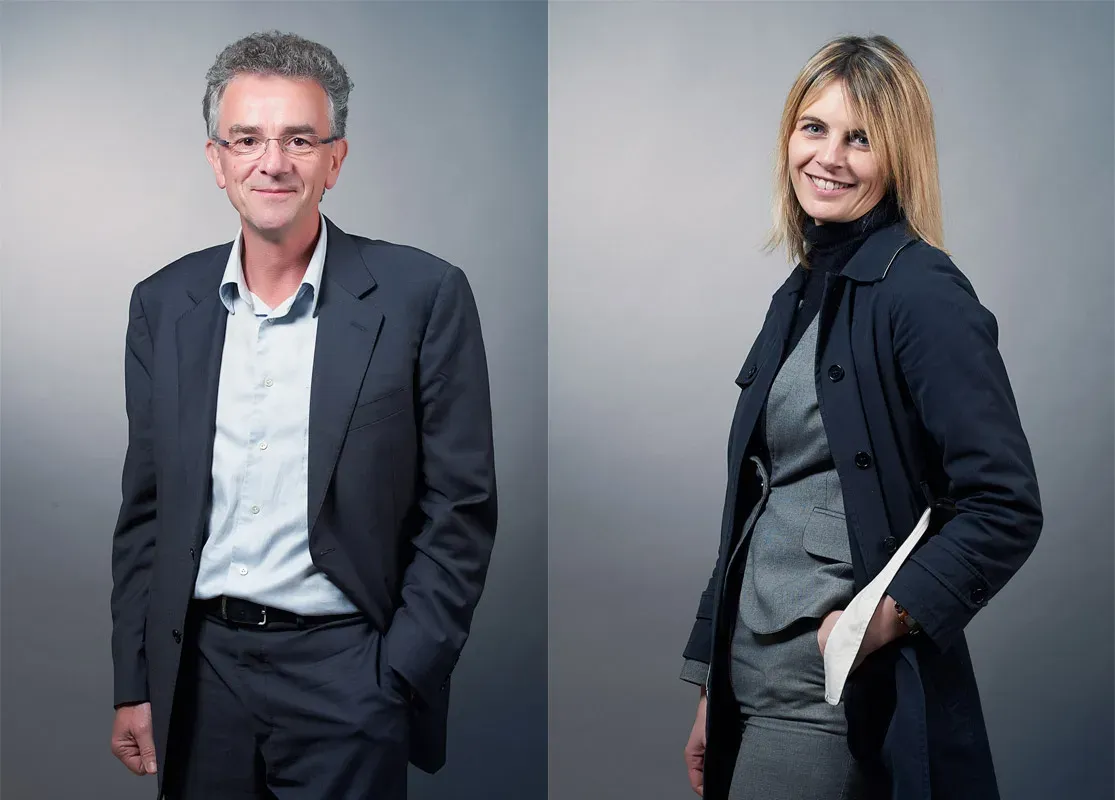 Portrait en binôme collaborateurs entreprise Lille — photographie corporate 2025 | Anteale Yann Manac’h