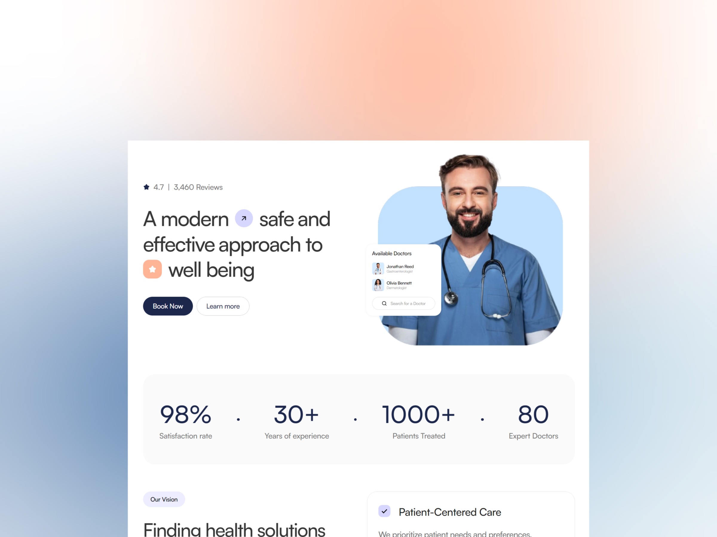 Mediso — 现代医疗健康网站设计灵感