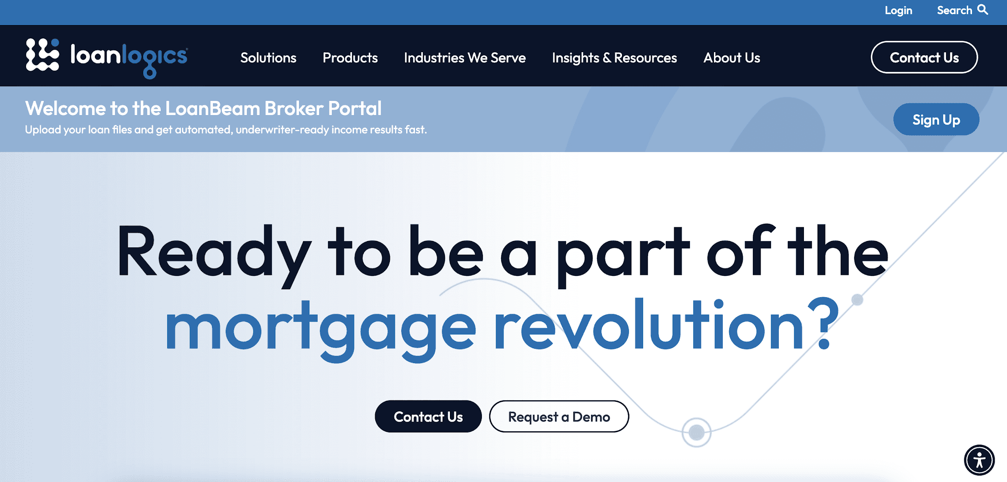 LoanLogics website homepage