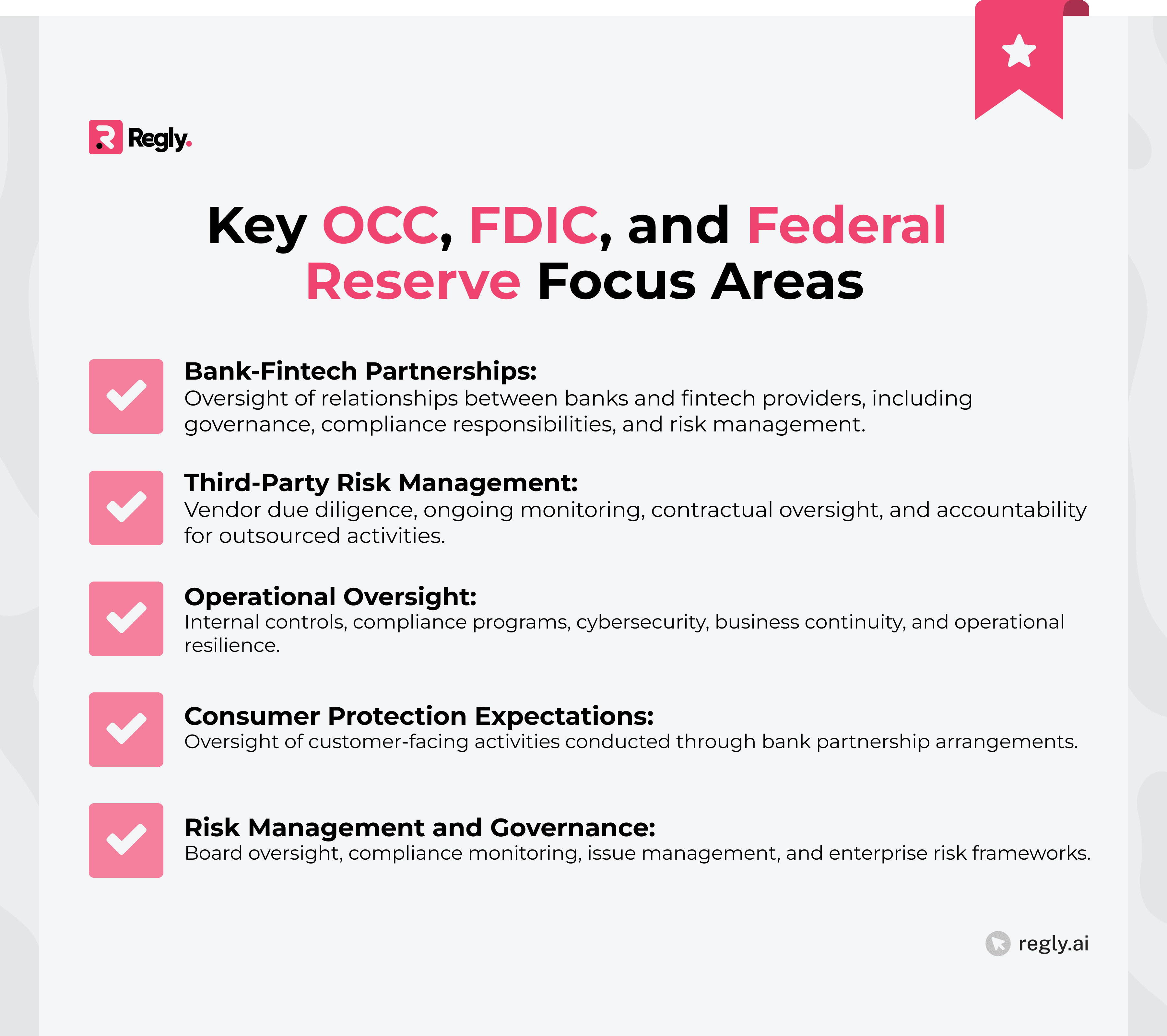 Key OCC, FDIC, and Federal Reserve Focus Areas