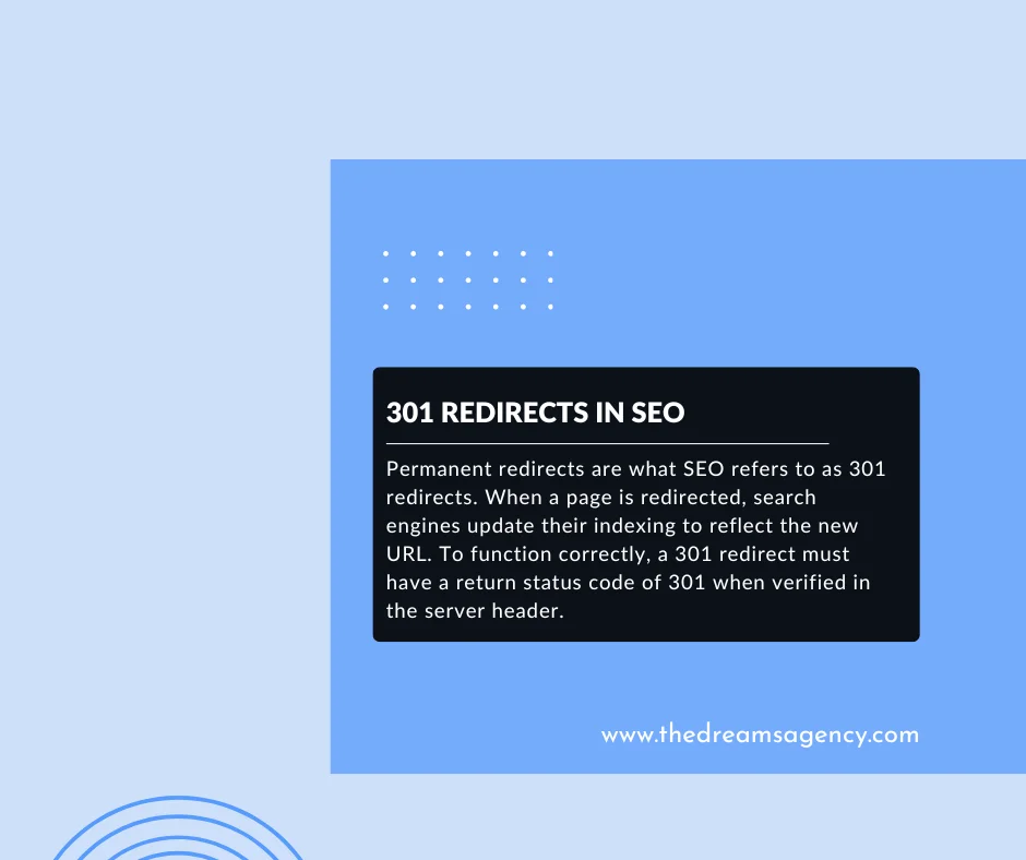 A post explaining the meaning of 301 redirects in seo