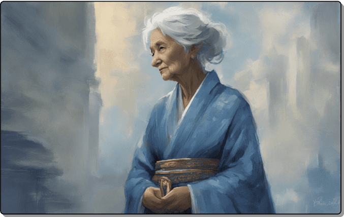 Albus, image generation, wise old woman, digital art, v3