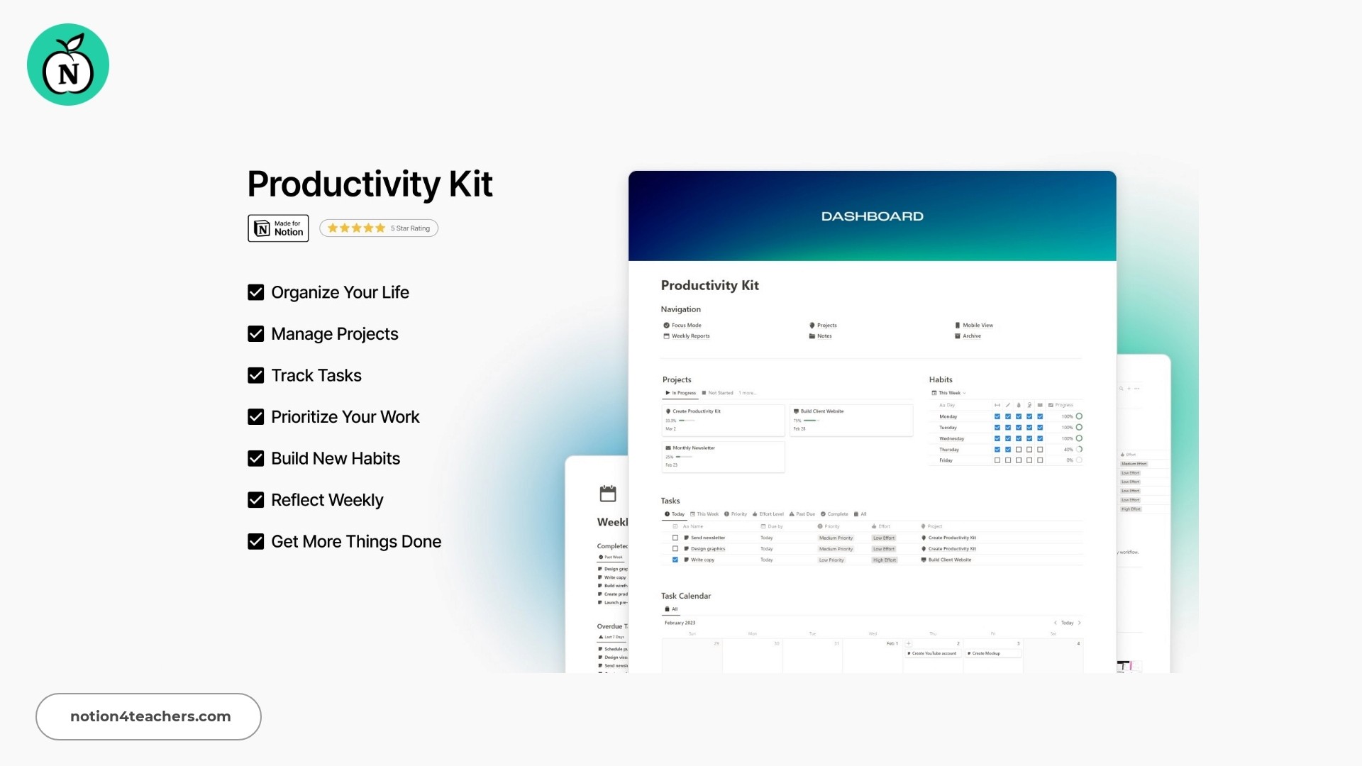 Notion Productivity Kit by Matt Bio