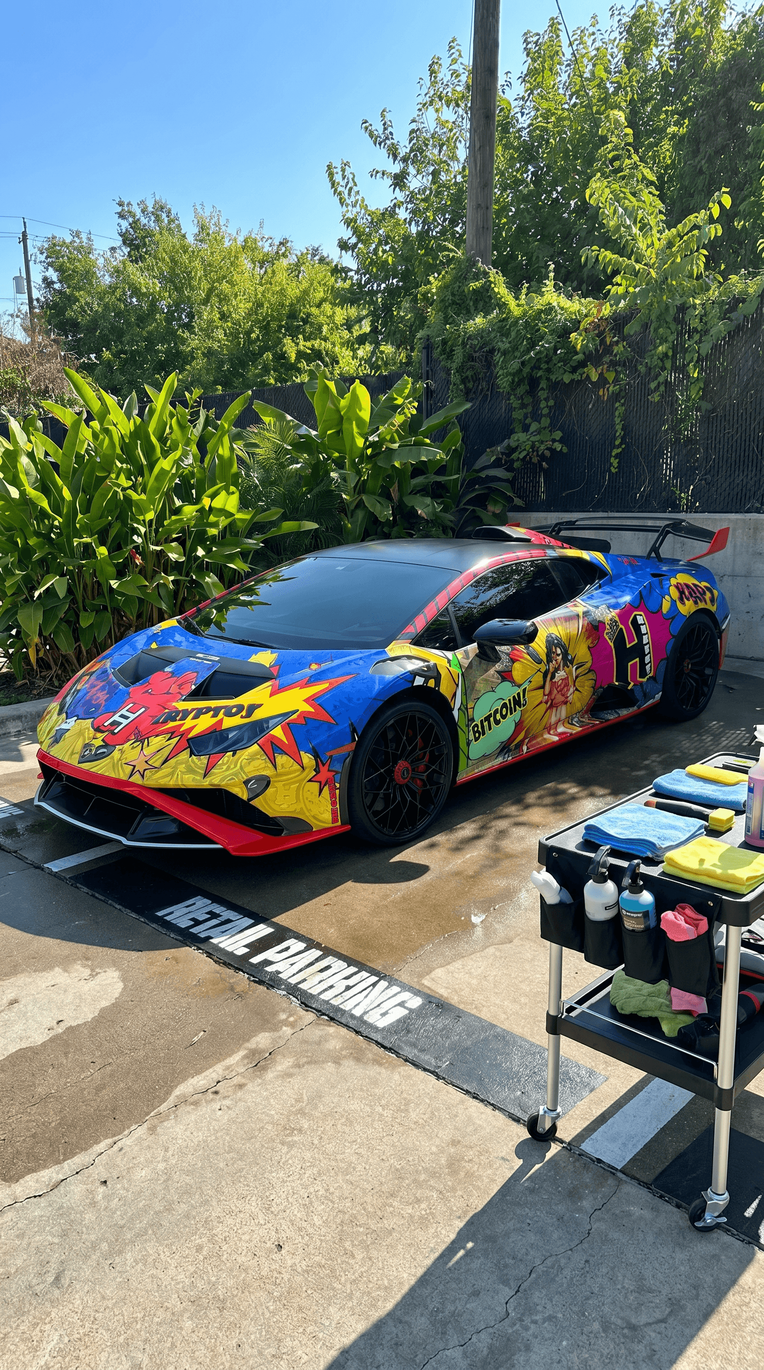 Rear view of a black Ford Mustang showcasing mirror-like paint clarity and gloss achieved through professional multi-stage paint correction and swirl removal.