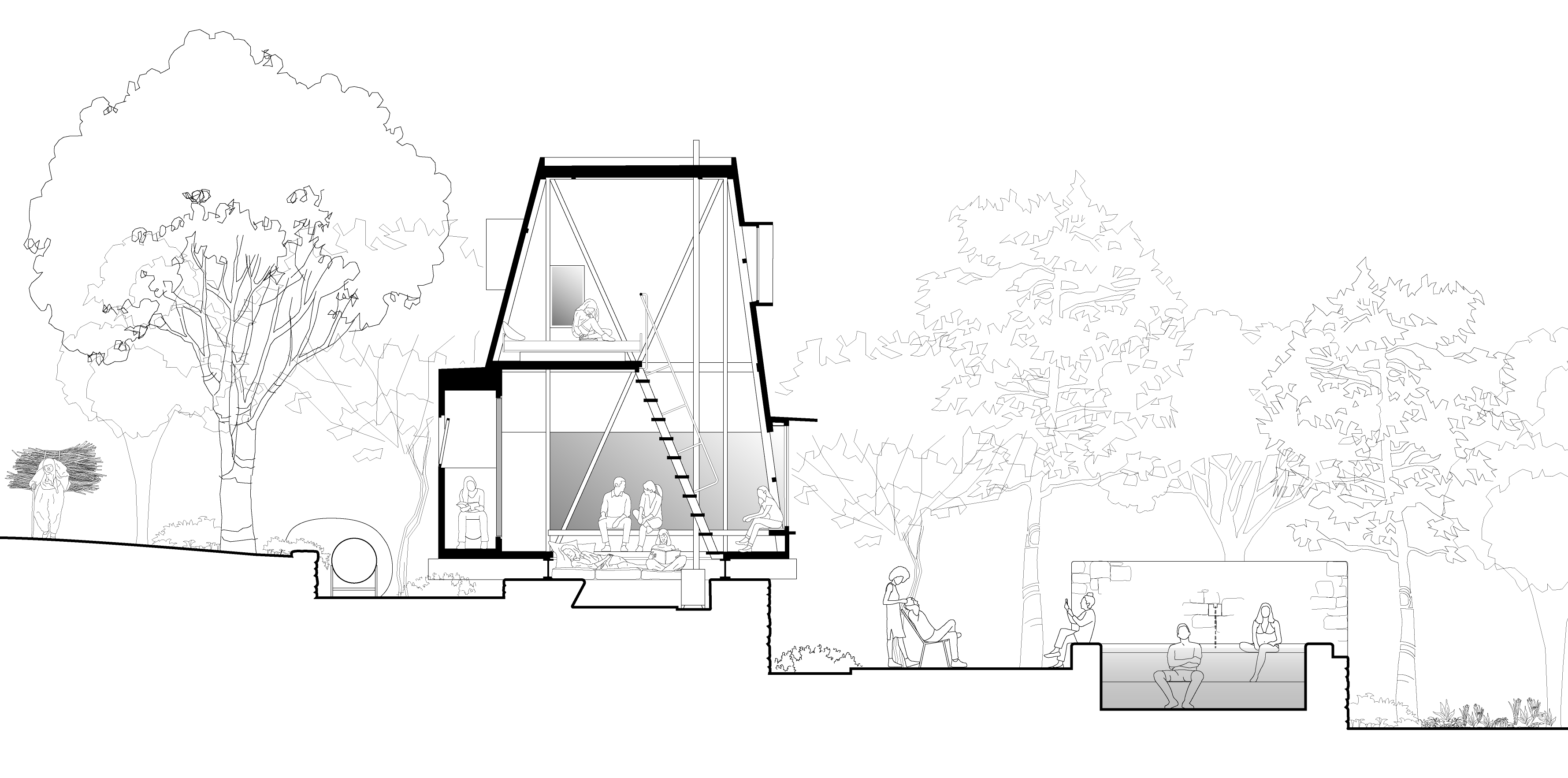 cabin_in_woods_project_explain_ediz_demirel_works_edworks_architecture_studio_section_edwork