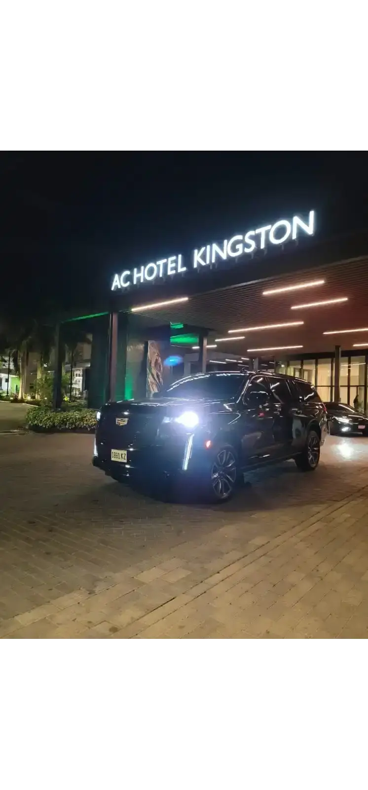 Cadillac Escalade parked at AC hotel