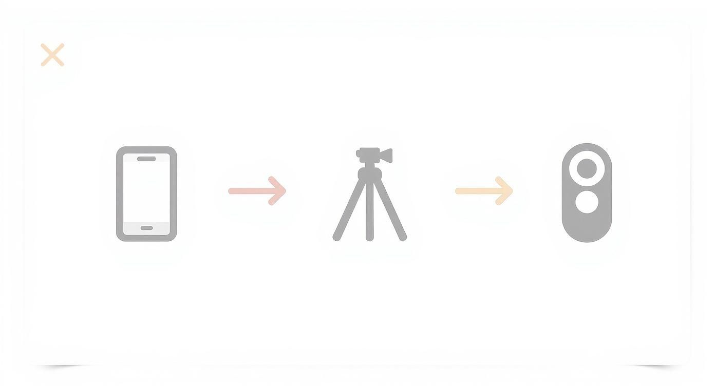 Infographic about how to take professional product photos