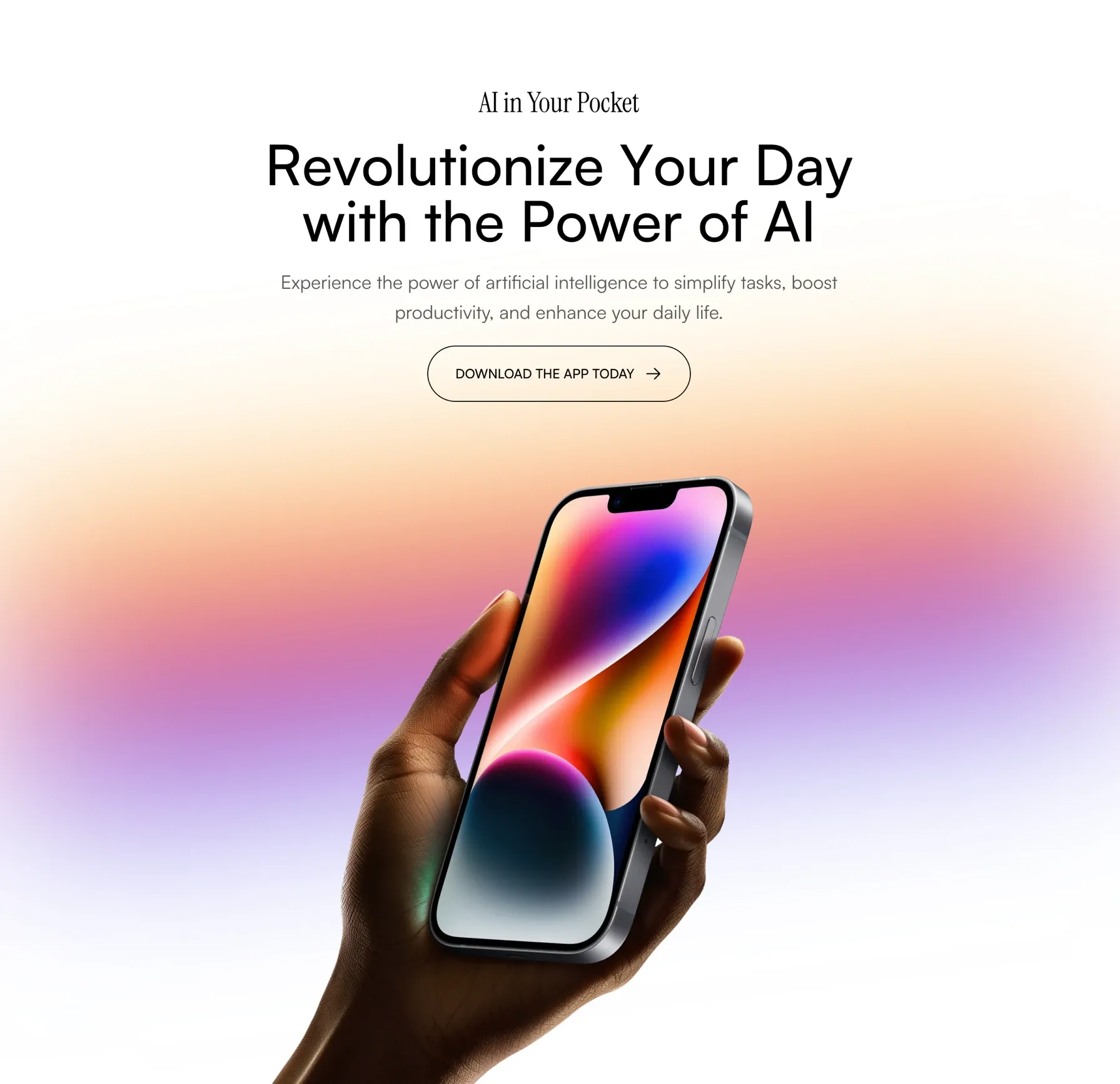 Framer component - App hero section