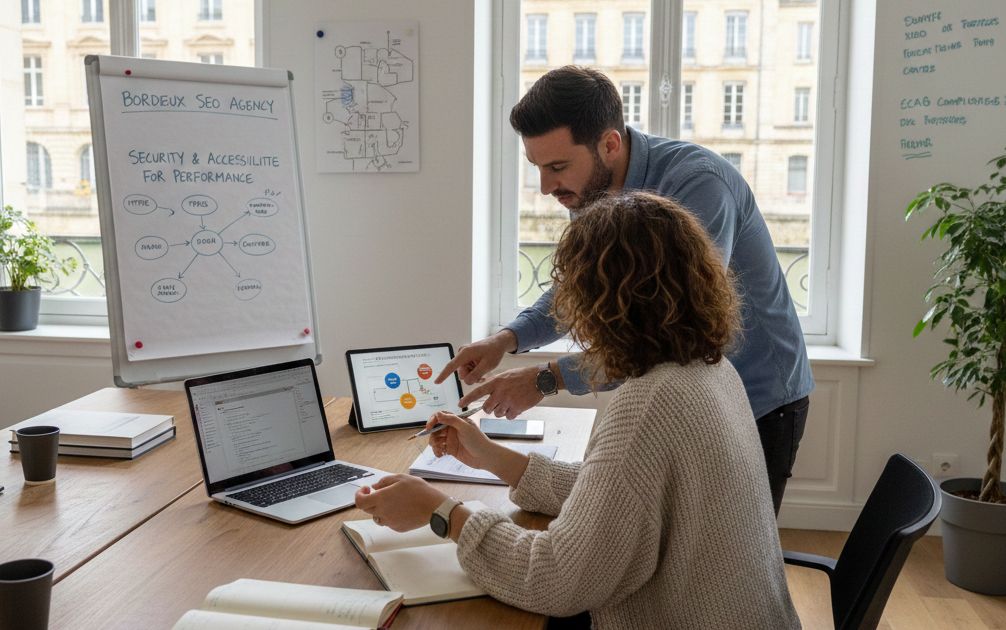 une agence seo qui travaille sur les clés de performance en terme de sécurité et d'accessibilité