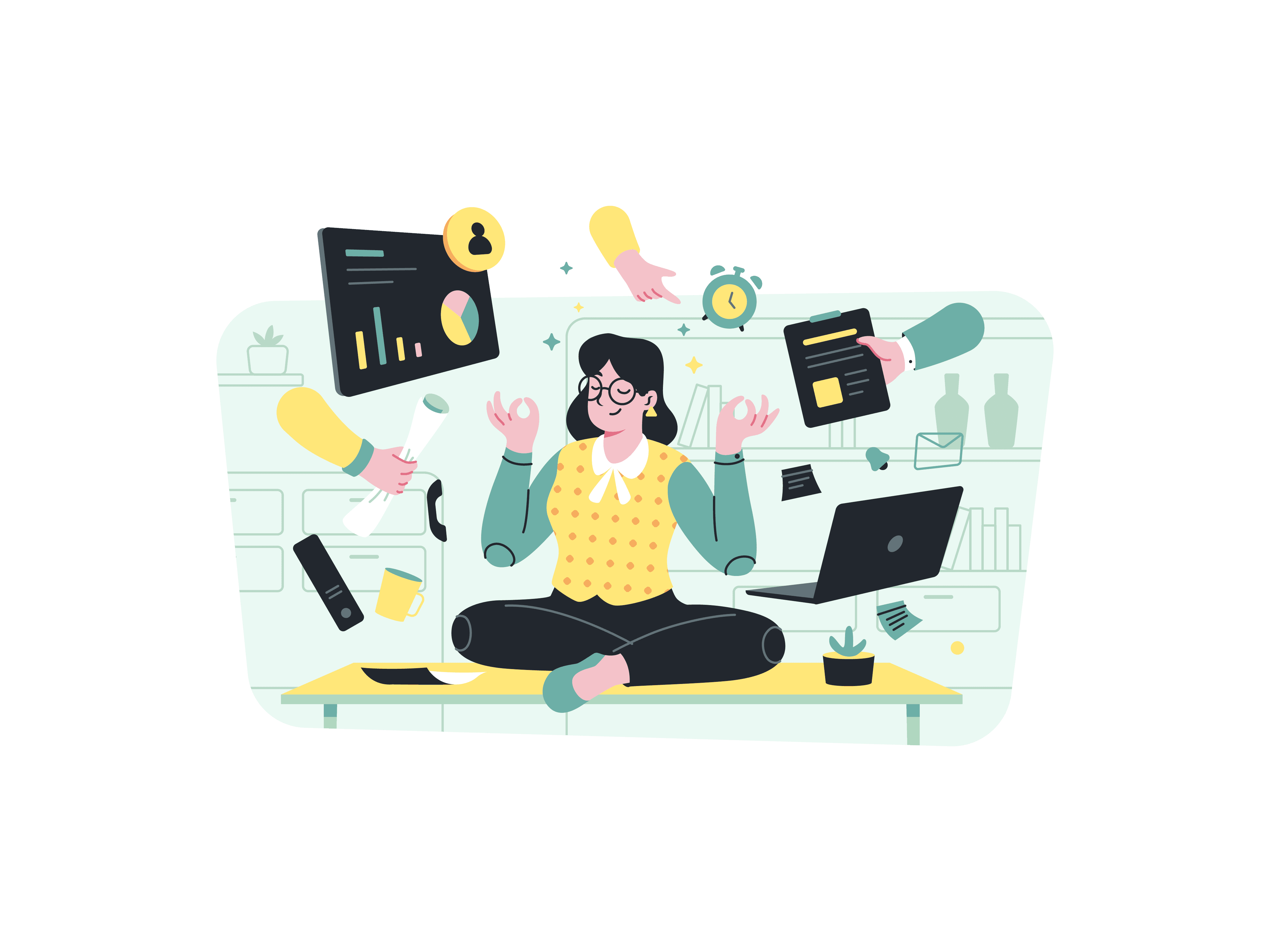 A single white flower in a vase with seashells.