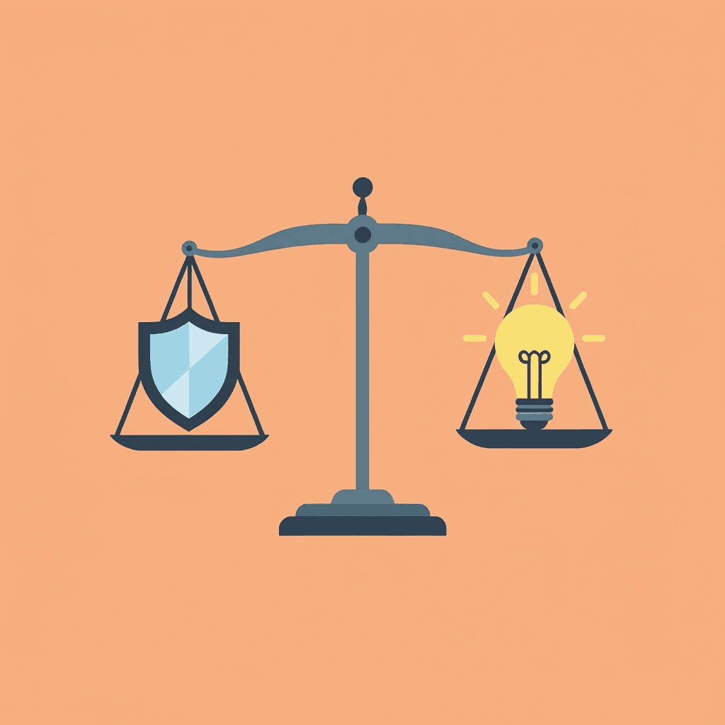 Balance scale comparing financial risk of traditional SEO contracts versus testing before commitment