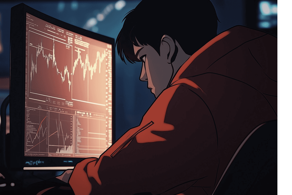 Trader looking at charts
