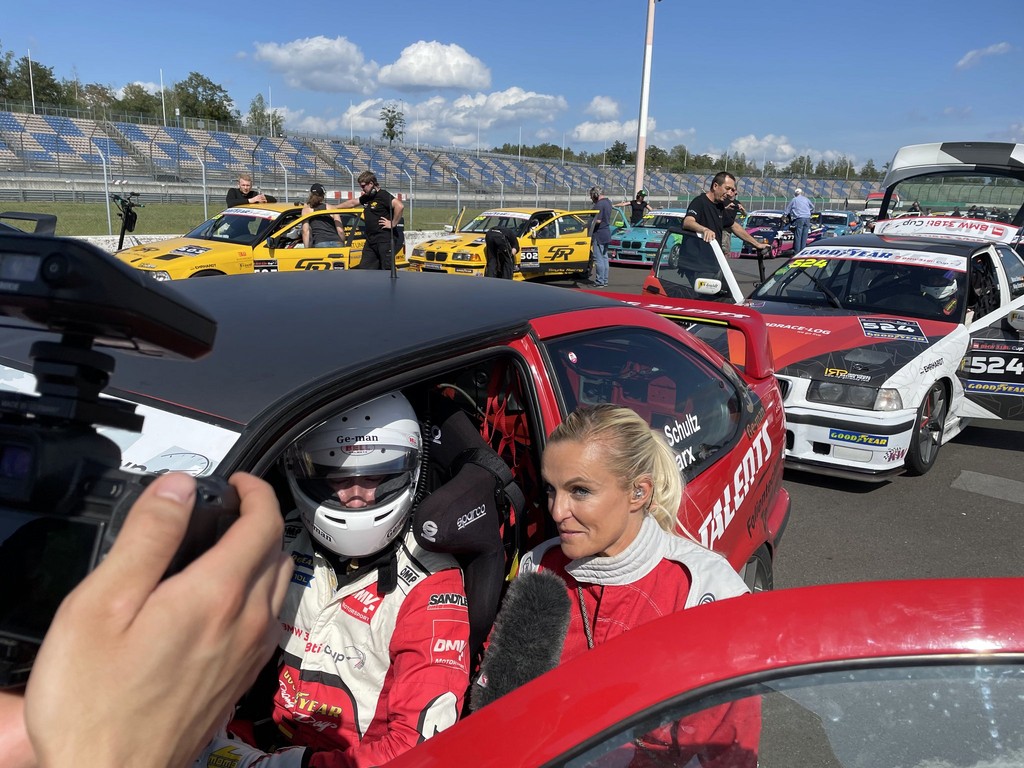 Luis Marx beim Interview vor dem Rennen