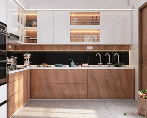 Modern interior design kitchen