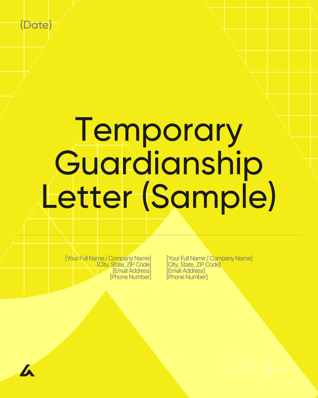 Temporary Guardianship Letter (Sample)