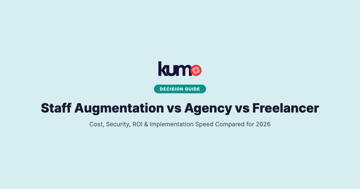 Staff Augmentation vs Agency vs Freelancer:
