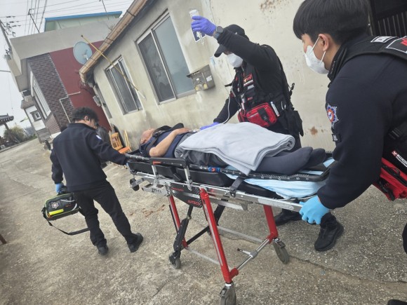 안심지키미 울진 독거노인 수조 출동 현장