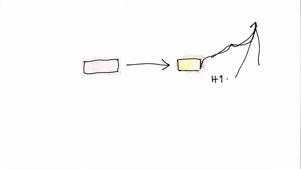 A person pointing at a screen with website analytics and keyword data.