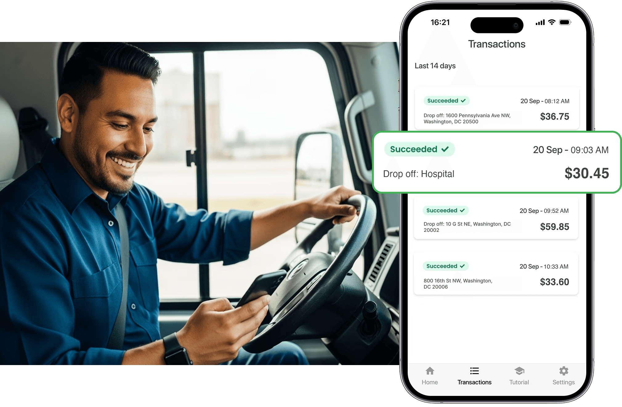 Track your earnings in real time