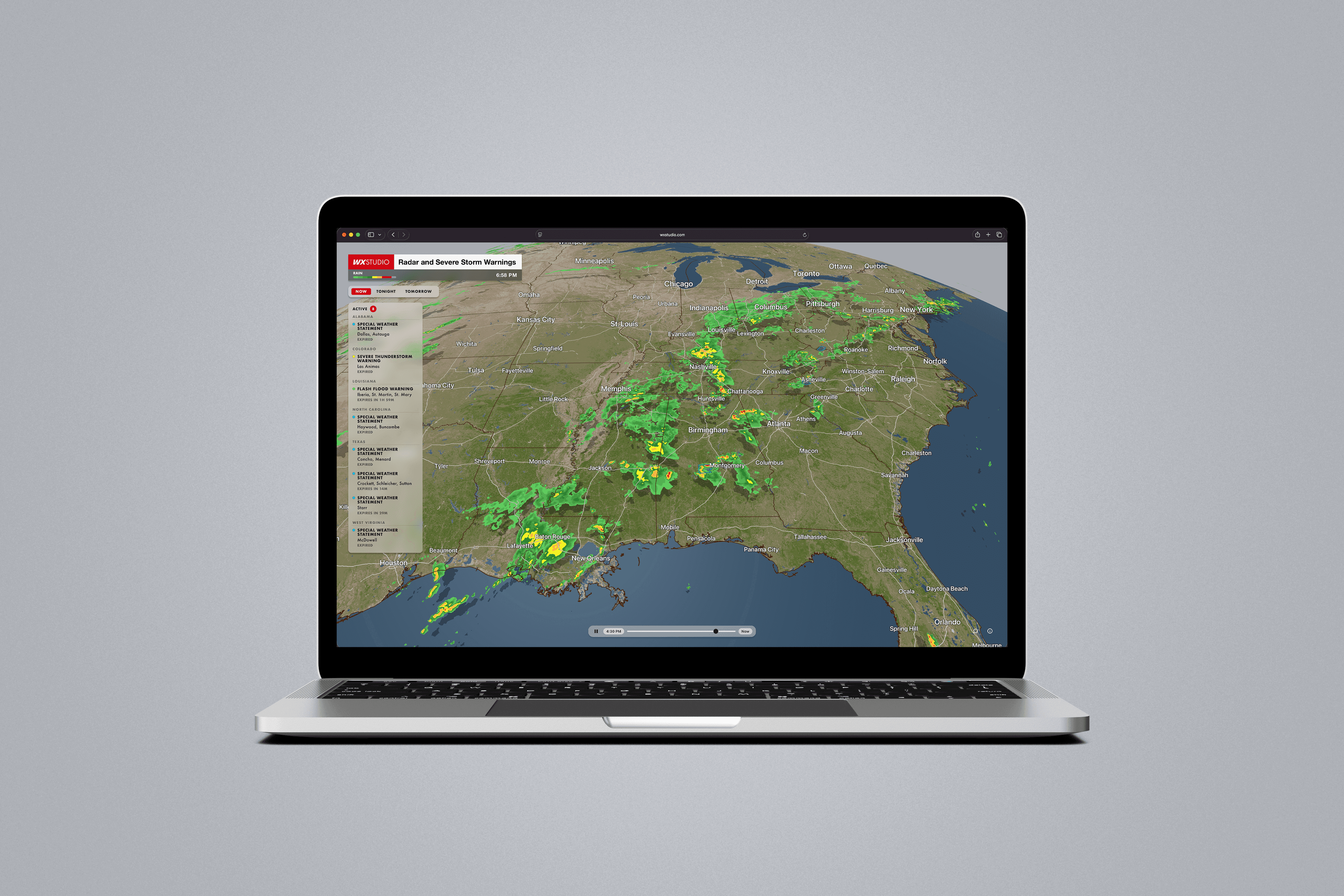 WXStudio Main Application Mockup