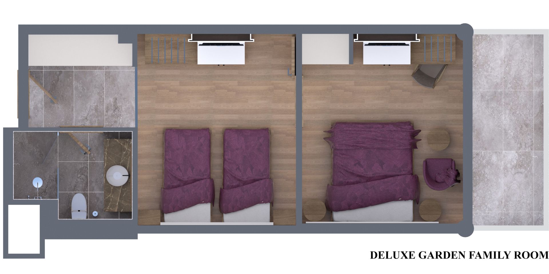 Deluxe Garden Family Room