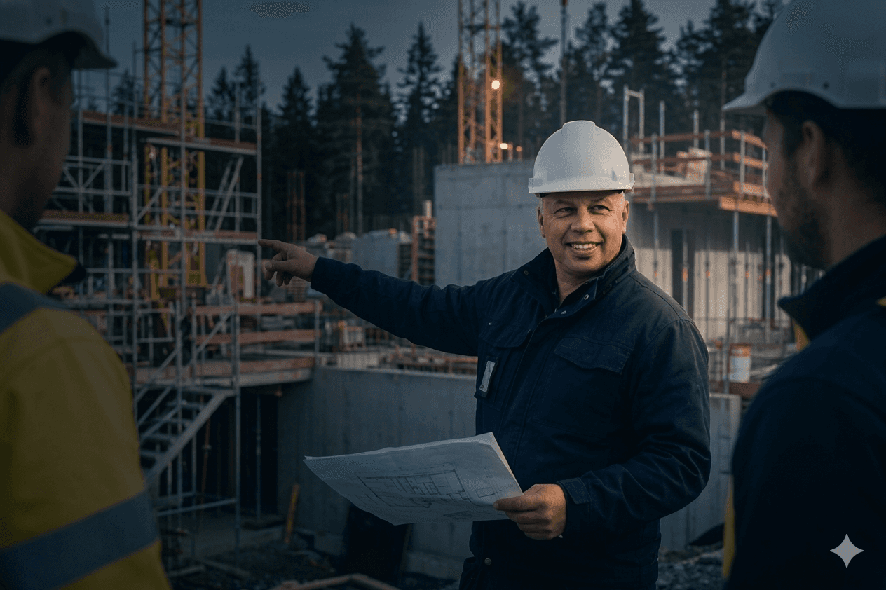 Erik Fuglset fra RPC leder store og små byggeprosjekter