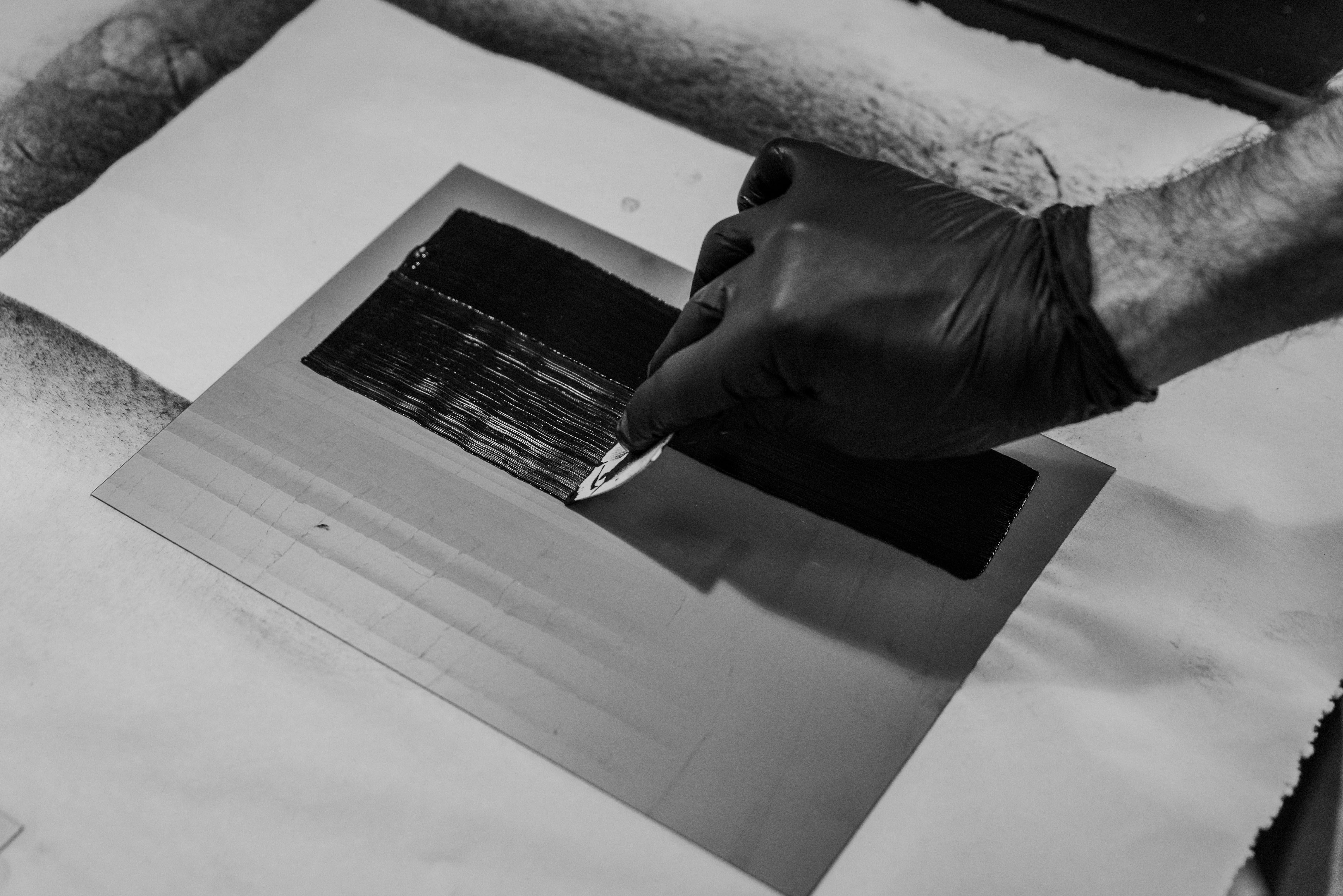 Inking Intaglio Photopolymer Plate