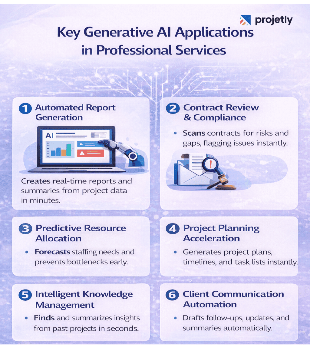Key Generative AI Applications in Professional Services &nbsp;