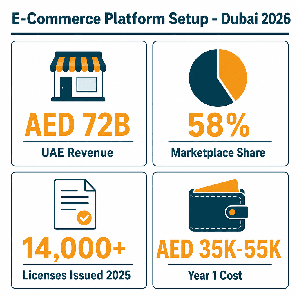 Infographic: Starting an E-Commerce Platform in Dubai - Full Setup Guide
