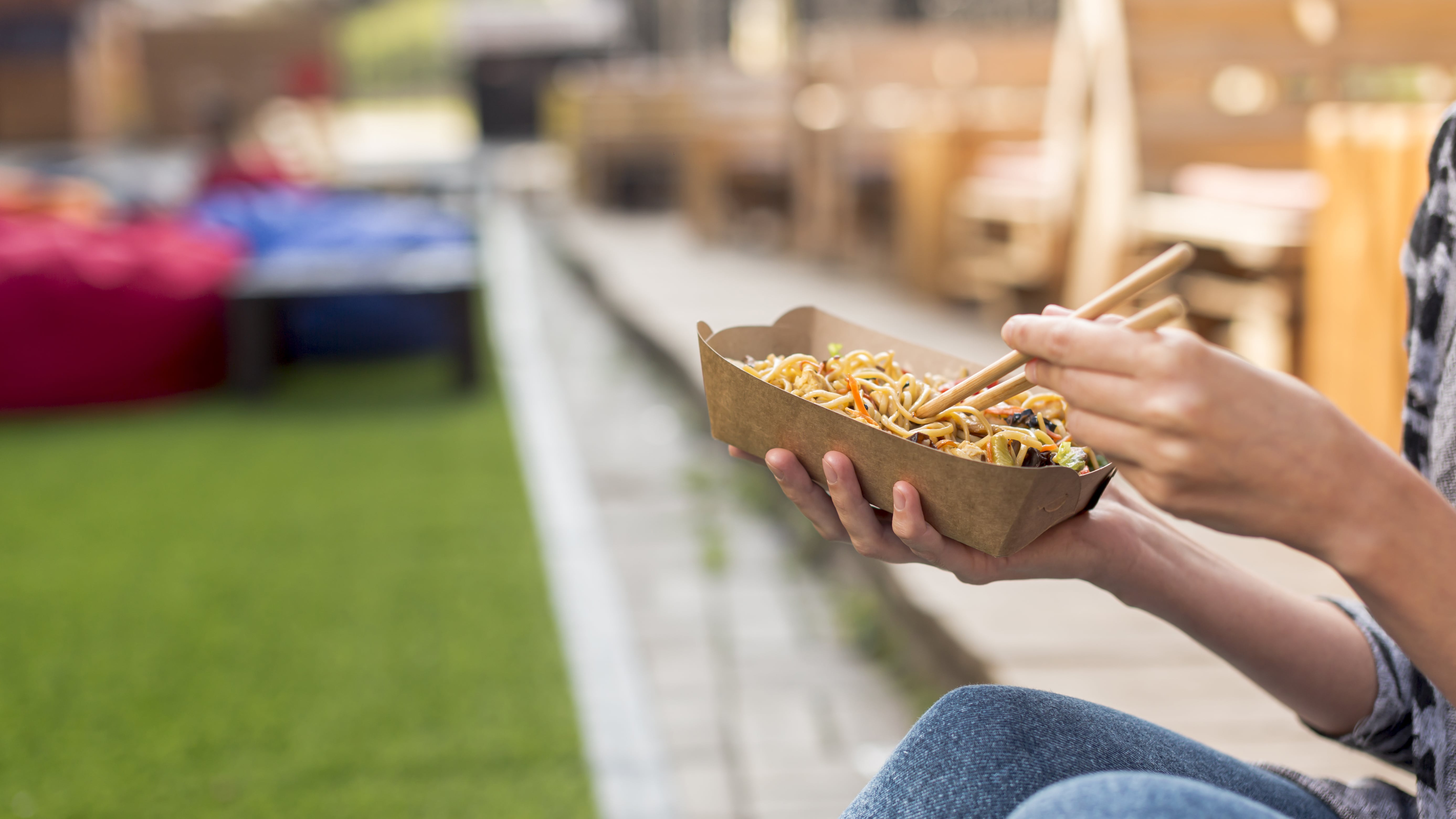 Plate of nachos with guacamole