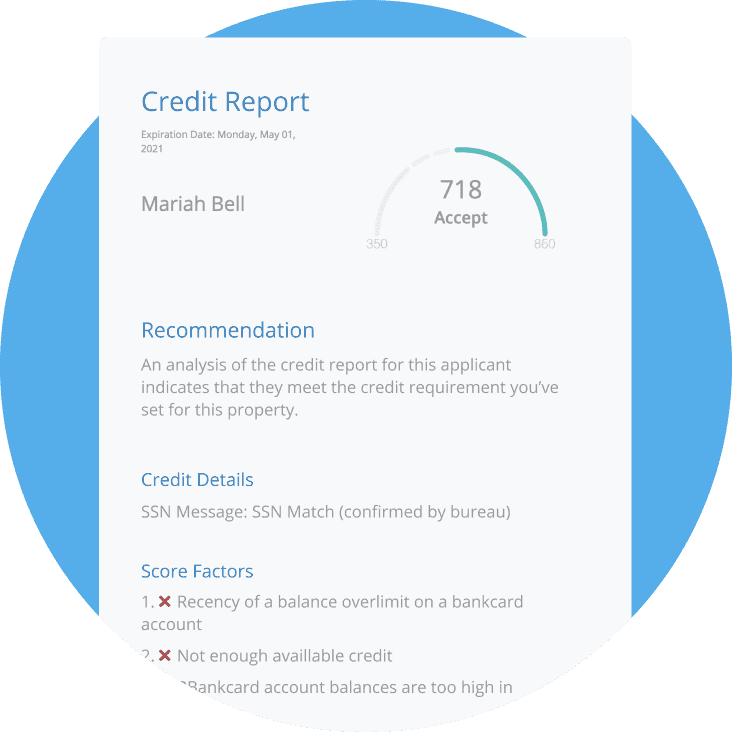 Tenant screening and background check software
