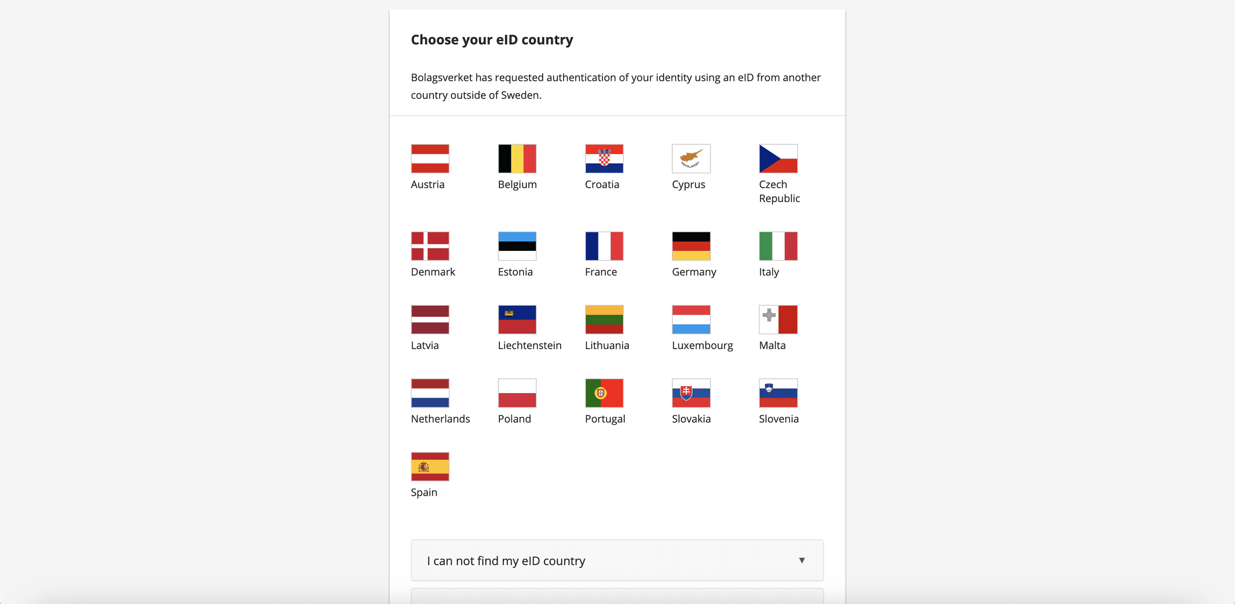 Accessing Sweden’s “Bolagsverket”.