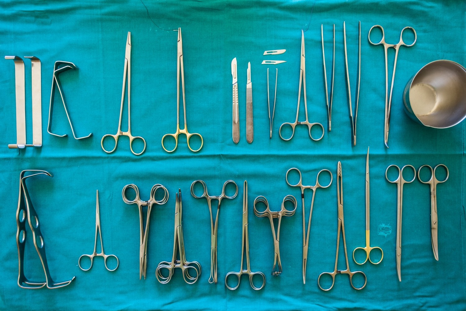 Evolution of surgical tools over the years.